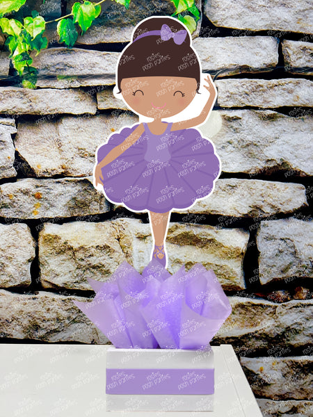 Afro Ballerina Birthday Theme Party Decoration Table Centerpiece