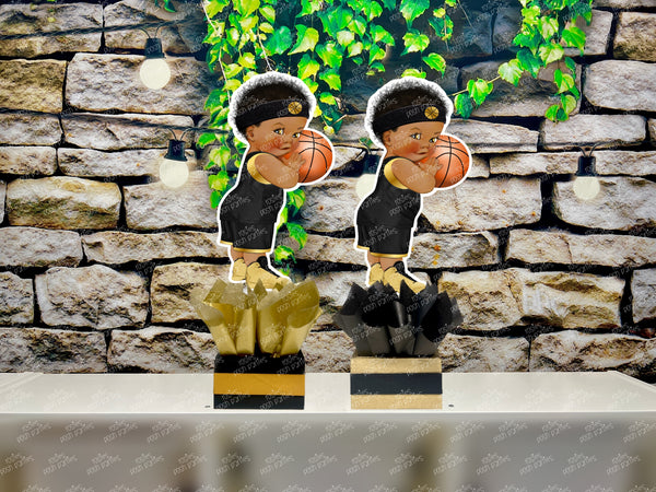 Basketball Theme | Royal Prince Baby Shower | Sports Birthday Table Centerpiece Decoration INDIVIDUAL