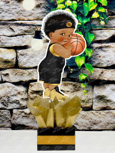 Basketball Theme | Royal Prince Baby Shower | Sports Birthday Table Centerpiece Decoration INDIVIDUAL