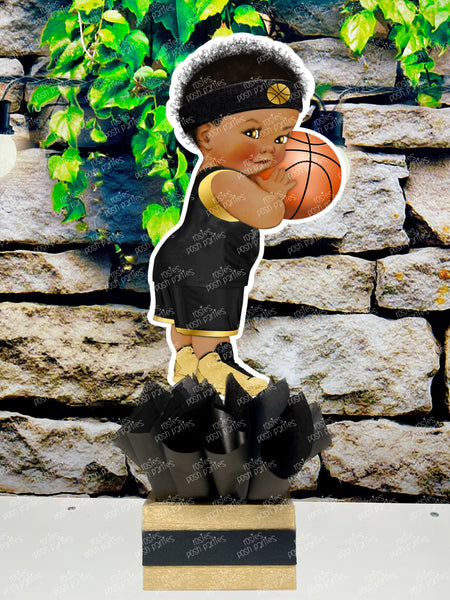 Basketball Theme | Royal Prince Baby Shower | Sports Birthday Table Centerpiece Decoration INDIVIDUAL