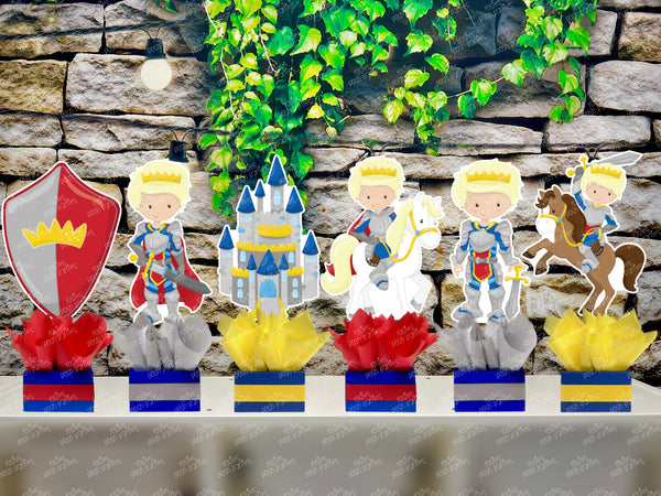 Knight and Dragon Birthday Theme | Medieval Times | Birthday Centerpiece | INDIVIDUAL