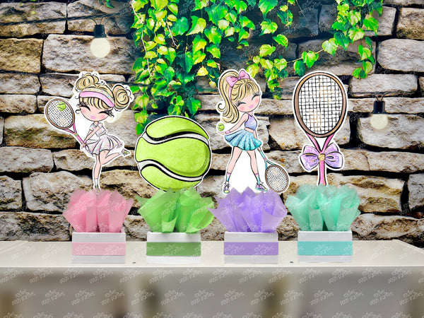 Blonde Tennis Theme | Tennis Girl Birthday | Sports Theme | Aced Tennis Birthday | Game Set Match Tennis Baby Shower | Party INDIVIDUAL