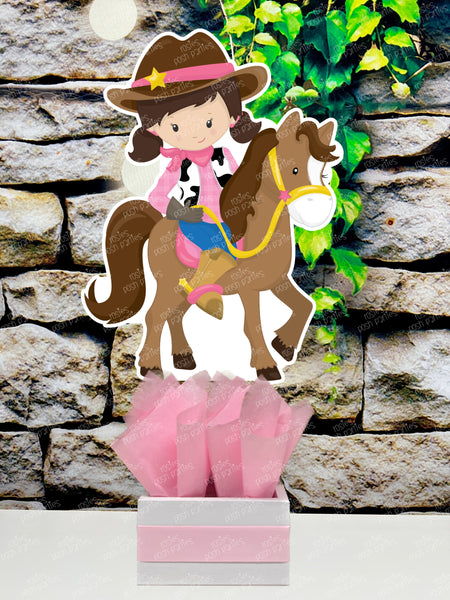 Cowgirl Theme | Cowgirl Birthday Party | Western Theme | Pink Western Cowgirl | Cowgirl Baby Shower | Western Centerpiece | INDIVIDUAL