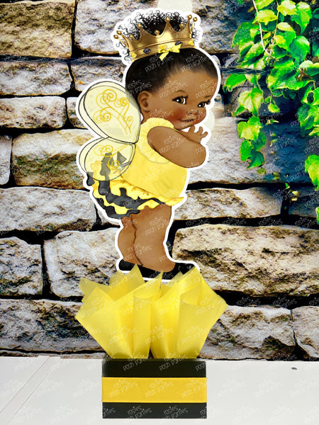 Bumble Bee Baby Shower Theme | What will it Bee | Bee Theme Shower | Baby Bee | Birthday Bee Theme | Bee Day Centerpiece Queen Bee INDIVIDUAL