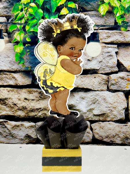 Bumble Bee Baby Shower Theme | What will it Bee | Bee Theme Shower | Baby Bee | Birthday Bee Theme | Bee Day Centerpiece Queen Bee INDIVIDUAL