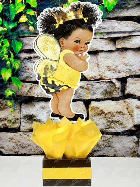 Bumble Bee Baby Shower Theme | What will it Bee | Bee Theme Shower | Baby Bee | Birthday Bee Theme | Bee Day Centerpiece Queen Bee INDIVIDUAL