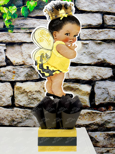 Bumble Bee Baby Shower Theme | What will it Bee | Bee Theme Shower | Baby Bee | Birthday Bee Theme | Bee Day Centerpiece Queen Bee INDIVIDUAL