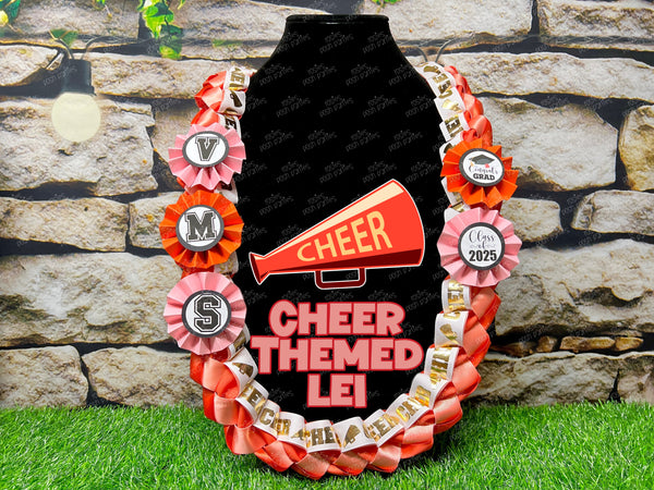 Cheer Sports Graduation Lei | Promotion Gift Lei | Sports Senior Night Gift Lei | Braided Ribbon Lei | Graduation Ribbon Lei | Graduate