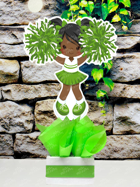 Cheerleader Birthday Theme African Hair Cheerleader Centerpiece Decoration INDIVIDUAL