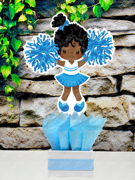 College Cheerleader | University Cheerleader Theme | High School Cheerleader Party | Cheer Party Centerpiece | Cheer Theme | Cheer SET OF 4