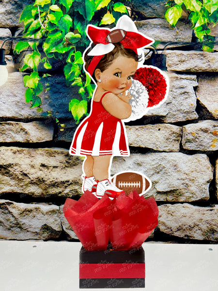 Football Cheerleader Baby Shower | Cheer Birthday Theme | Cheerleader Gender Reveal Theme | Cheer Party Centerpiece | Baby Cheer INDVIDUAL