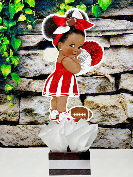 Football Cheerleader Baby Shower | Cheer Birthday Theme | Cheerleader Gender Reveal Theme | Cheer Party Centerpiece | Baby Cheer INDVIDUAL