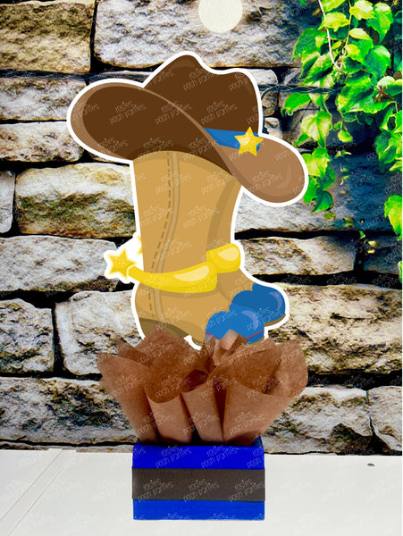 Western Cowboy Theme | Cowboy Birthday | Western Baby Shower | Afro Cowboy Theme Centerpiece Decoration INDIVIDUAL