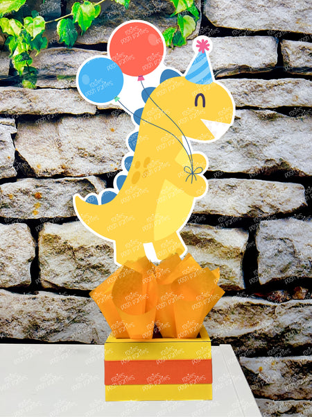 Dinosaur Theme | Dino Birthday Party | Dino-Mite Table Centerpiece Party Decoration SET OF 4