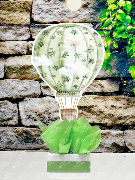 Green Hot Air Balloon Baby Shower Theme | Hot Air Balloon Birthday Centerpiece | Hot Air Balloon Party Decoration | Hot Air Balloon INDIVIDUAL