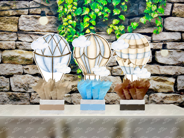 Hot Air Balloon Baby Shower Theme | Hot Air Balloon Birthday Centerpiece | Hot Air Balloon Party Decoration | Hot Air Balloon SET OF 3