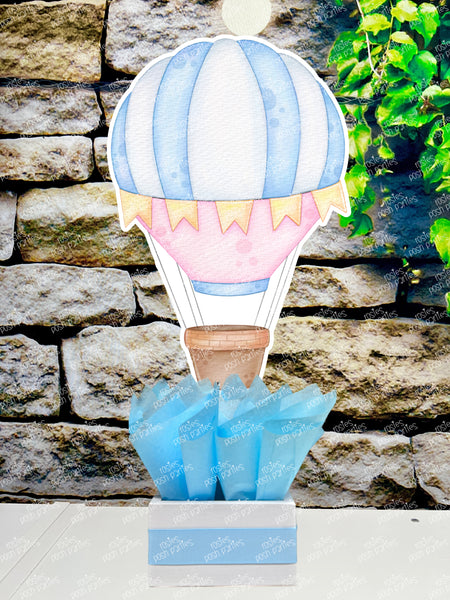 Pastels Hot Air Balloon Baby Shower Theme | Hot Air Balloon Birthday Centerpiece | Hot Air Balloon Party Decoration | Hot Air Balloon SET OF 4