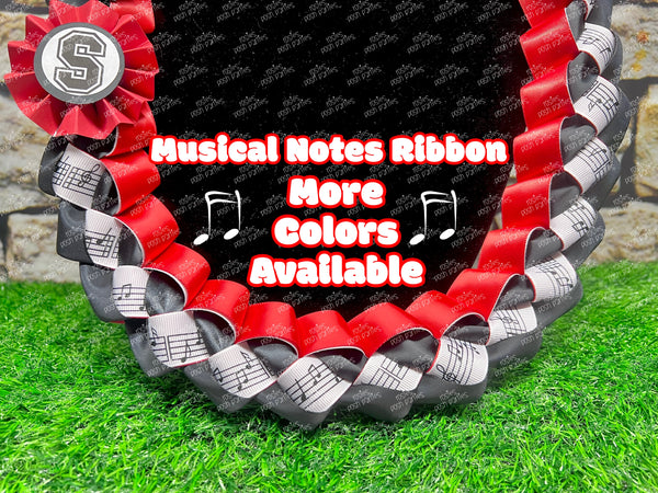 Graduation Lei | Theatre Lei | Senior Night Gift Lei | Braided Ribbon Lei | Graduation Ribbon Lei | Graduate Lei | Music Drama Lei