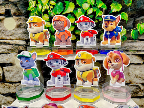 Paw Patrol Birthday | Paw Patrol Theme | Marshall Chase Skye Theme | Paw Patrol Candy Jar Favors SET OF 12