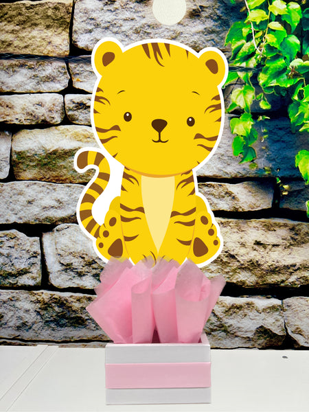 Pink Jungle Baby Shower | Safari Birthday Theme | Jungle Theme | Safari Party Centerpiece Decoration | Jungle Animals Party Lion INDIVIDUAL