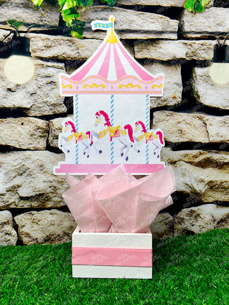 Pink Carnival Theme | Girl Circus Party | Pink Carnival Centerpiece | Girl Circus Carnival Decoration | Circus Party Centerpiece SET OF 4