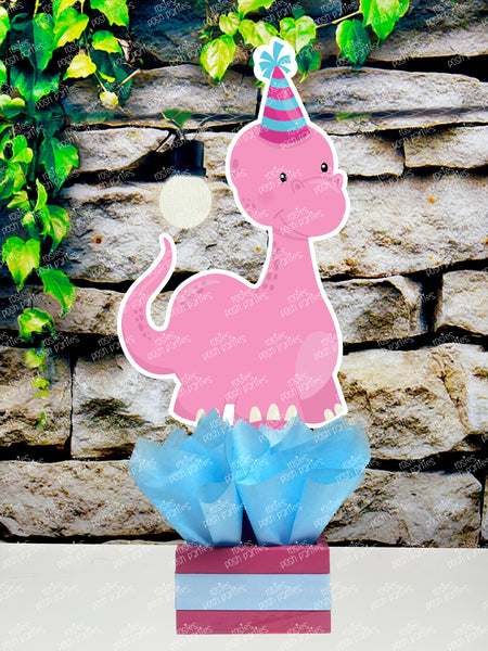 Pink Dinosaur Theme | Pink Dinosaur Baby Shower | Pink Dinosaur Birthday Centerpiece Decoration | Girl Dinosaur Party Decoration SET OF 5