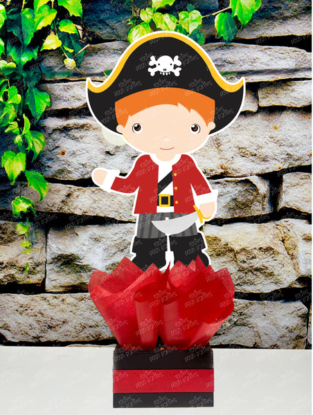 Pirate Red Birthday Theme | Pirate Baby Shower | Pirate Decoration | Ahoy Baby Shower | Ahoy Its a Boy Theme | Centerpiece Decoration INDIVIDUAL