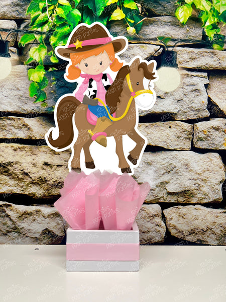 Cowgirl Theme | Cowgirl Birthday Party | Western Theme | Pink Western Cowgirl | Cowgirl Baby Shower | Western Centerpiece | INDIVIDUAL