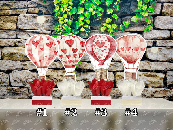 Red Hot Air Balloon Baby Shower Theme | Hot Air Balloon Birthday Centerpiece | Hot Air Balloon Party Decoration | Hot Air Balloon INDIVIDUAL