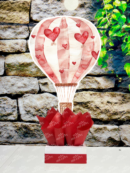 Red Hot Air Balloon Baby Shower Theme | Hot Air Balloon Birthday Centerpiece | Hot Air Balloon Party Decoration | Hot Air Balloon SET OF 4