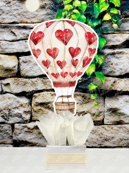 Red Hot Air Balloon Baby Shower Theme | Hot Air Balloon Birthday Centerpiece | Hot Air Balloon Party Decoration | Hot Air Balloon SET OF 4