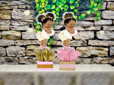 Royal Princess Baby Shower | Princess Theme | Royal Princess Birthday Theme | African American Princess Centerpiece Decoration INDIVIDUAL