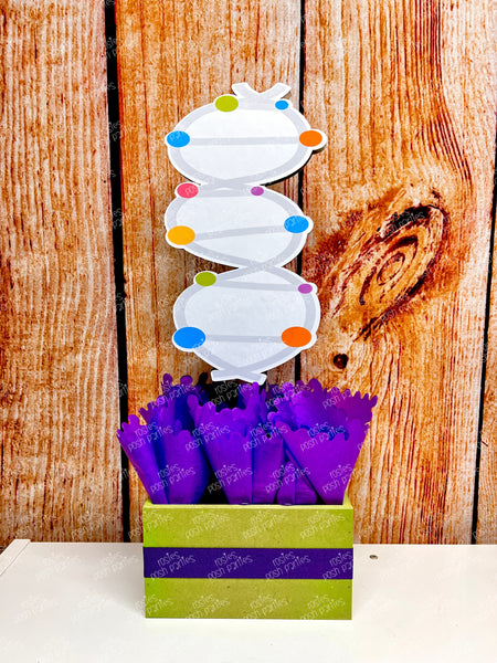 Science Birthday Theme Centerpiece Decoration | Science Party | Science Theme | DNA Party | Mad Scientist Party | Science Decor SET OF 6