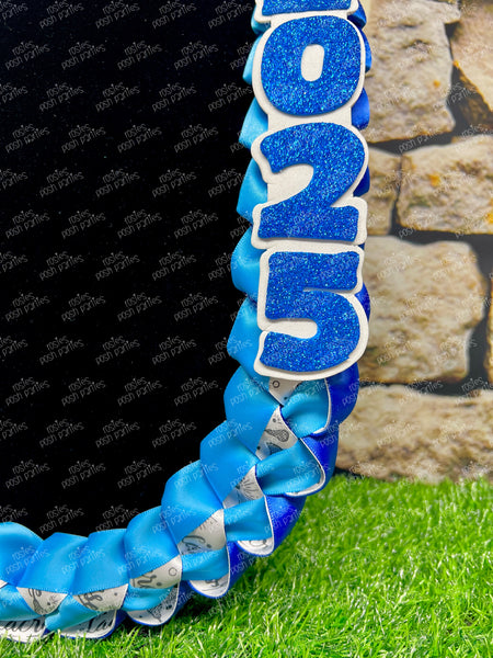 Lacrosse Sports Graduation Lei | Promotion Gift Lei | Sports Senior Night Gift Lei | Braided Ribbon Lei | Graduation Ribbon Lei | Graduate