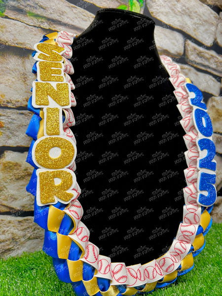 Volleyball Sports Graduation Lei | Promotion Gift Lei | Sports Senior Night Gift Lei | Braided Ribbon Lei | Graduation Ribbon Lei | Graduate