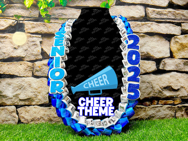 Cheer Sports Graduation Lei | Promotion Gift Lei | Sports Senior Night Gift Lei | Braided Ribbon Lei | Graduation Ribbon Lei | Graduate