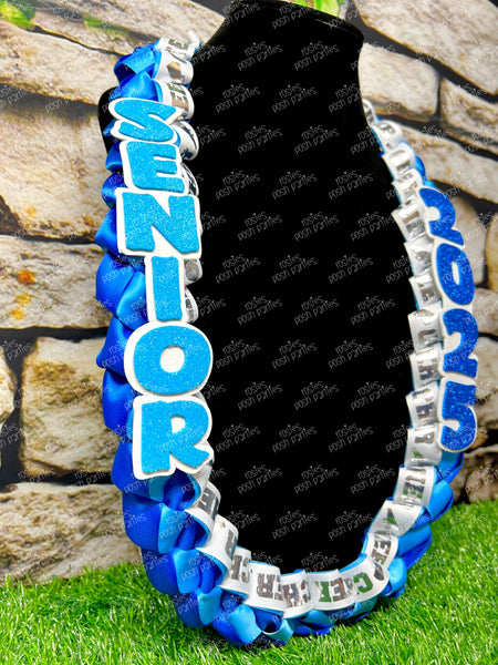 Cheer Sports Graduation Lei | Promotion Gift Lei | Sports Senior Night Gift Lei | Braided Ribbon Lei | Graduation Ribbon Lei | Graduate