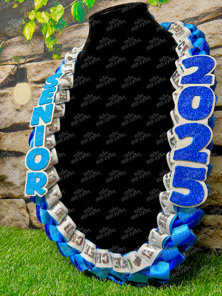 Cheer Sports Graduation Lei | Promotion Gift Lei | Sports Senior Night Gift Lei | Braided Ribbon Lei | Graduation Ribbon Lei | Graduate