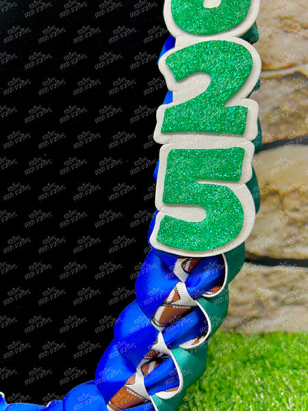 Baseball Sports Graduation Lei | Promotion Gift Lei | Sports Senior Night Gift Lei | Braided Ribbon Lei | Graduation Ribbon Lei | Graduate