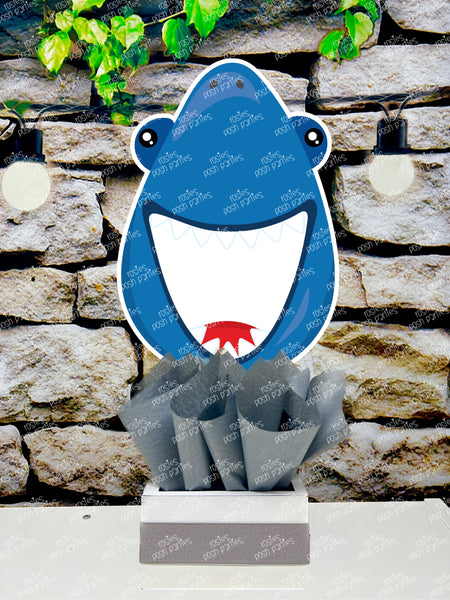 Shark Attack Birthday Theme Party Decoration Table Centerpiece