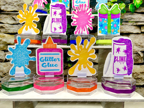 Slime Birthday Party Theme | Slime Bash | Slime Party Decor | Slime Theme | Slime Favor | Slime Theme Decor | Slime Candy Jar SET OF 12