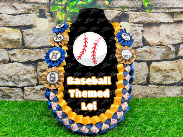 Graduation Lei | Softball Lei | Senior Night Gift Lei | Braided Ribbon Lei | Graduation Ribbon Lei | Graduate Lei | Sports Lei