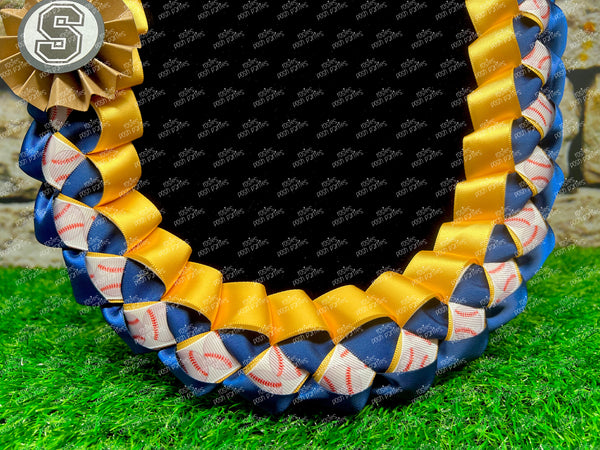 Graduation Lei | Softball Lei | Senior Night Gift Lei | Braided Ribbon Lei | Graduation Ribbon Lei | Graduate Lei | Sports Lei