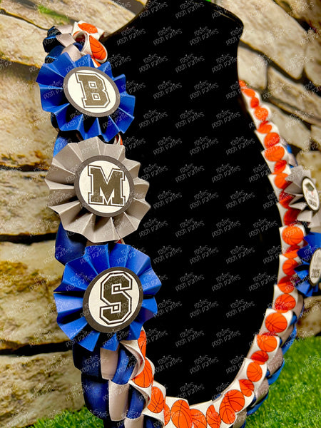 Soccer Graduation Lei | Soccer Lei | Senior Night Gift Lei | Braided Ribbon Lei | Graduation Ribbon Lei | Graduate Lei | Sports Lei