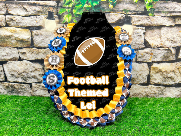 Graduation Lei | Soccer Lei | Senior Night Gift Lei | Braided Ribbon Lei | Graduation Ribbon Lei | Graduate Lei | Sports Lei