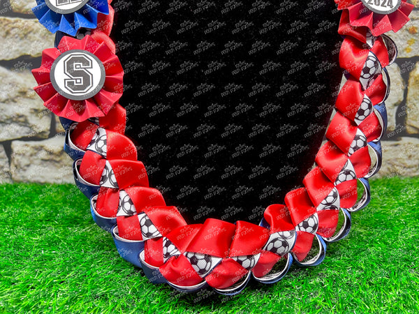 Graduation Lei | Softball Lei | Senior Night Gift Lei | Braided Ribbon Lei | Graduation Ribbon Lei | Graduate Lei | Sports Lei