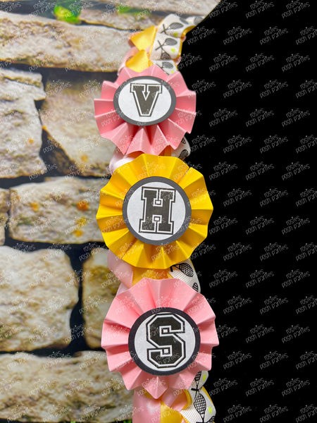 Tennis Graduation Lei | Volleyball Lei | Senior Night Gift Lei | Braided Ribbon Lei | Graduation Ribbon Lei | Graduate Lei | Sports Lei