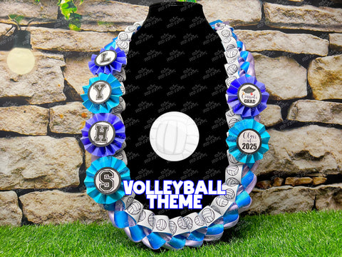 Volleyball Graduation Lei | Soccer Lei | Senior Night Gift Lei | Braided Ribbon Lei | Graduation Ribbon Lei | Graduate Lei | Sports Lei