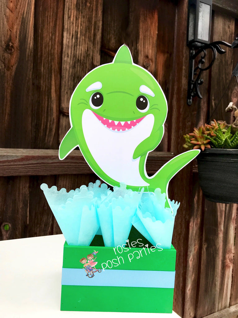 Baby Shark Theme Party Centerpiece Decoration SET OF 6