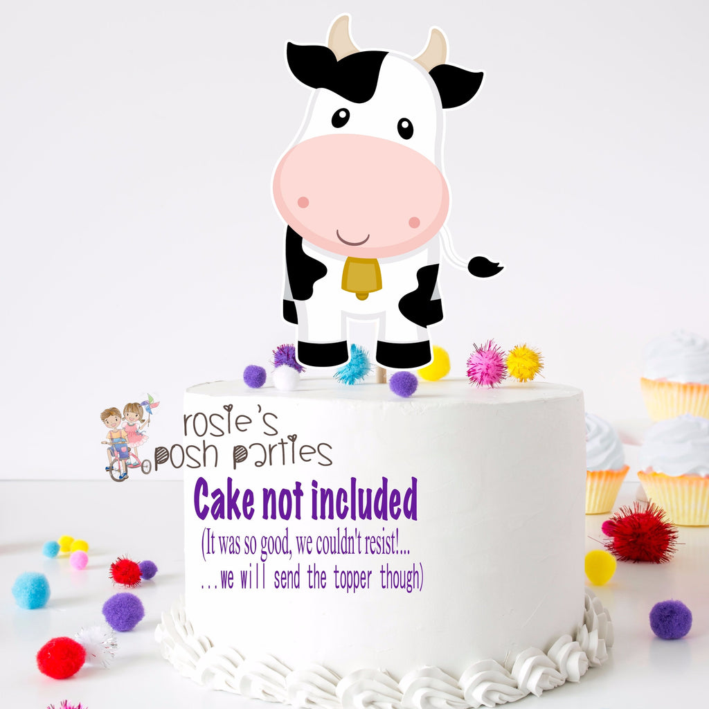 Buy Edible Cow Sugar Fondant Figurine for Cake & Cupcake Topper. Farm House  and Animal Birthday Party Theme Cake Christmas, Xmas Online in India - Etsy
